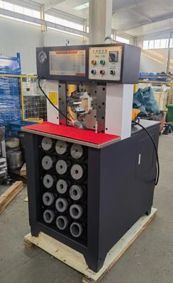 PLC  AC 호스 권축 기계 가는 머리 수력 스웨이징 머신 15 세트 CBK-120