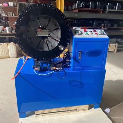 수압 3 인치 및 4 인치 산업 엮은 Hose Crimping 머신 3kw 컴팩트 구조