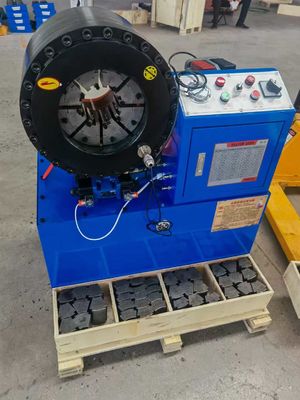4 인치 16 다이스 Hose Crimping 머신 / 수압 고무 Hose Crimping 머신 크기 850 * 530 * 980 밀리미터