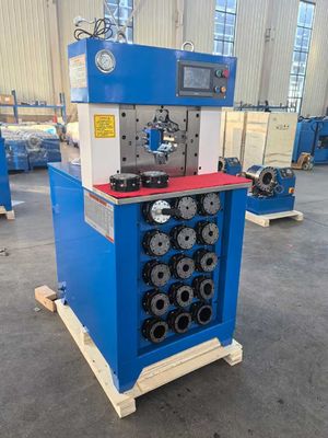 3 인치 PLC 제어 시스템 6 - 76mm AC Hose Crimping Machine 효율적인 크림핑을 위해 최대 개방 158mm