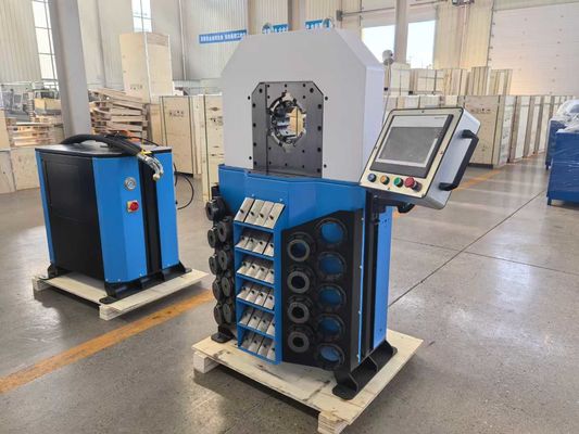 OEM 서비스 0.01mm 정밀도 튜브 크림핑 기계 4 인치 큰 용량 크림핑 범위 전기 수압 크림핑 도구
