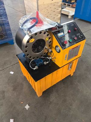 노란색 색상 DX68 핀 파워 Hose Crimper 600T 높은 정확성 큰 힘