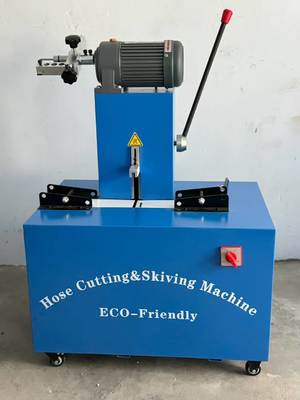 좋은 가격 2인치 전기 고무 호스 절단 및 스키빙 기계 128kg 380V/220V 온라인으로
