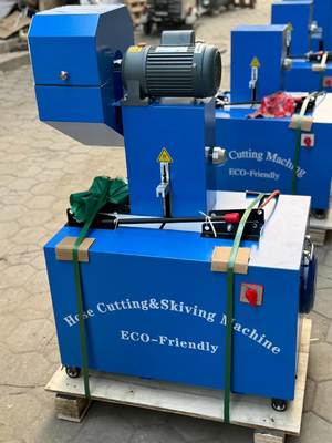 좋은 가격 2인치 4층 220V 튜브 절단 및 버튼 제어 스키빙 기계 온라인으로