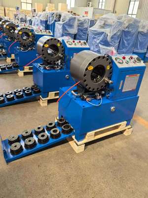 좋은 가격 DX68 호스 압착기, 6-51mm 압착 범위, 2인치 용량, 다이 10개 포함 온라인으로