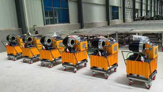 6-51mm 크림프 범위 2 인치 용량 및 효율적인 튜브 압력을 위해 10 다이를 가진 DX68 수압 튜브 크림퍼