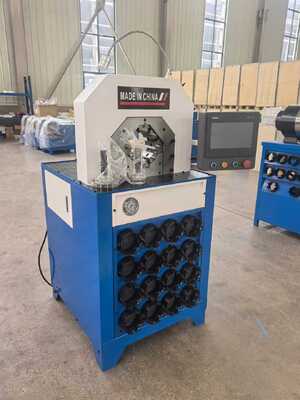 좋은 가격 3인치 유압 호스 압착기, 시간당 300개 작업 효율, 4KW 모터 출력, 1000T 압착력 온라인으로