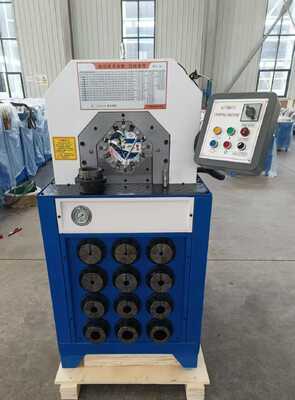 3인치 6-76mm 유압 호스 압착기 (15개의 교체 가능한 다이 및 버튼 제어 시스템 포함)