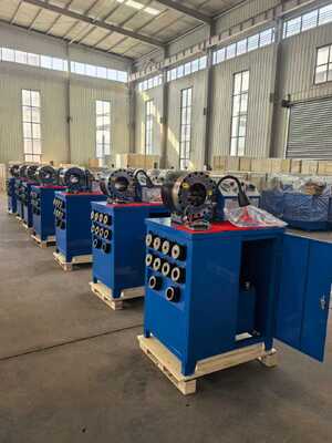 0.01mm 정밀도 및 6-51mm 범위의 600T 압착력 고무 호스 압착기 (유압 호스 압착기용)