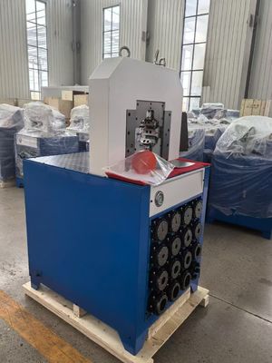 좋은 가격 3 인치 PLC 제어 시스템 7.5kw 작업 효율성 800 pcs/H 수압 Hose Crimping 기계 온라인으로