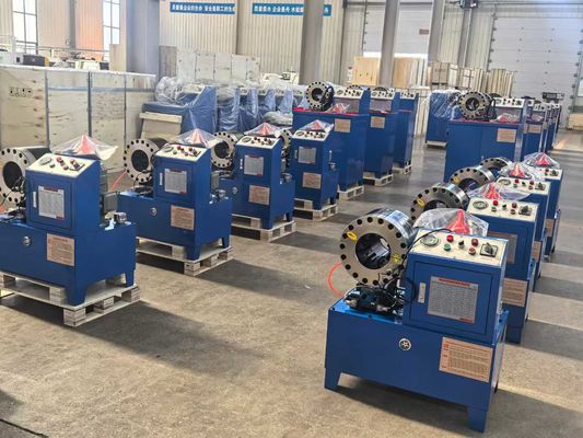 PLC / 디지털 / 버튼 제어 시스템 2 인치 10 다이 DX68 Hose Crimping Machine Hose Crimper 고 효율성