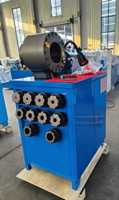신기술 도매 공정 2 인치 높이 모델 파란색 10 다이스 Hose Crimper / 고무 Hose Crimping Machine 600T Crimping 힘