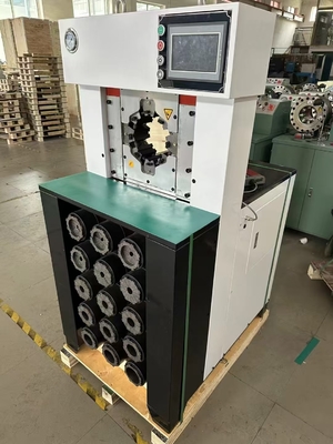 좋은 가격 3인치 유압 호스 압착기 (15개 다이, 6-76mm, PLC 제어) 온라인으로