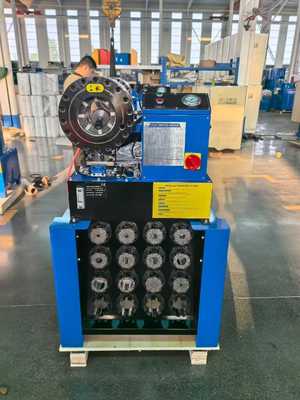 P38 유압 호스 압착기 6-38mm 300T 힘 8 다이 세트