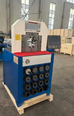 좋은 가격 3인치 6-76mm 유압 호스 압착기, 15개 다이 및 효율적인 호스 압착을 위한 빠른 교체 금형 디자인 온라인으로