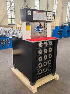 좋은 가격 버튼 제어 수압 Hose Crimping 기계 6-76mm Crimping 범위와 165mm 최대 개척 온라인으로