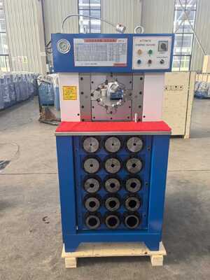 버튼 제어 시스템 유압 호스 크림핑 머신, 6-76mm 크림핑 범위 및 효율적인 크림핑을 위한 165mm 최대 개구