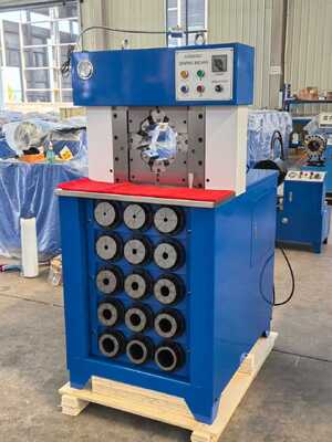 좋은 가격 블루 버튼 제어 수압 Hose 크림프링 머신 6-76mm 크림프링 범위와 165mm 최대 개방 온라인으로