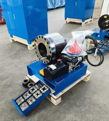 좋은 가격 12V/24V 유압 호스 압착기, 600T 압착력, 6-51mm 범위, 차량 적재용 온라인으로