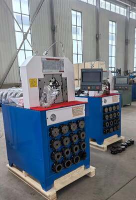 좋은 가격 3 인치 슈퍼 두께 모델 110V/220V/380V/415V 유압 호스 압착 기계 PLC 제어 시스템 더 큰 용량 2800KN 압착 힘 및 유압 응용 분야용 6-76mm 압착 범위 15 다이 온라인으로