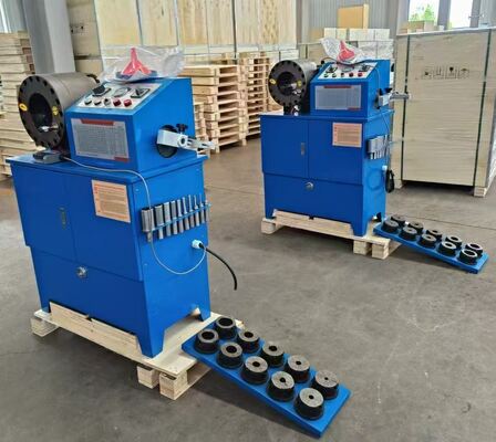 좋은 가격 2인치 6~51mm 10 다이스 수압 Hose Crimping 기계와 듀얼 기능 및 Hose Skiving 기계 2 기능 하나의 기계 Crimping / 견고한 건설을 위해 skiving 온라인으로