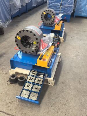 좋은 가격 FY-51CSD 2 인치 블루 컬러 고효율 600 톤 압력 힘 수동 Hose Crimping Machine 6-51mm Crimping Range와 10 개의 교환 가능한 도어에서 전력이 필요하지 않습니다. 온라인으로