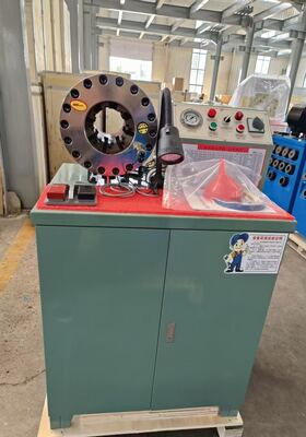 좋은 가격 2 인치 3kw 모터 600T 고무 호스 압착 기계 상위 모델 녹색 220V/240V/380V/415V 전압 버튼 제어 시스템(6-51mm 범위 및 10개의 교환 가능 다이 포함) 온라인으로